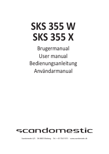 Brugsanvisning Scandomestic SKS 355 W Køleskab