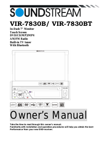 Handleiding Soundstream VIR-7830BT Autoradio