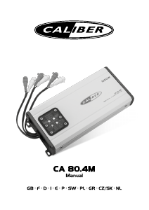 Manual de uso Caliber CA80.4M Amplificador para coche