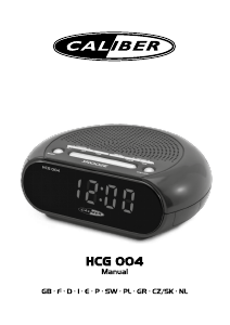 Instrukcja Caliber HCG004 Radiobudzik