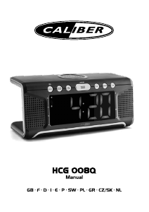 Instrukcja Caliber HCG008Q Radiobudzik