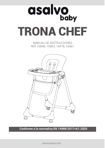 Mode d’emploi Asalvo 16478 Trona Chef Chaise haute bébé