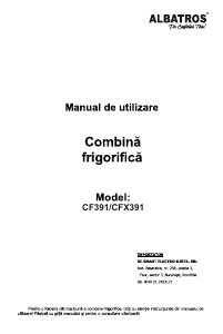 Manual Albatros CF391 Combina frigorifica