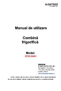 Manual Albatros CFX34A+ Combina frigorifica