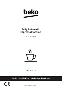 Manual BEKO CEG 3190 B Espresso Machine