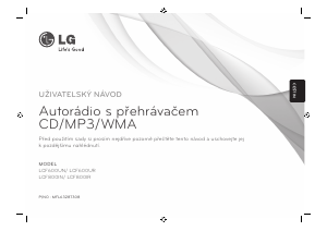 Manuál LG LCF600UN Autorádio