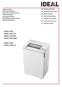 Manuale IDEAL 2445 SMC Distruggidocumenti