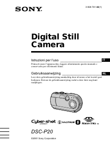Manuale Sony Cyber-shot DSC-P20 Fotocamera digitale
