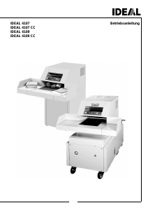 Bedienungsanleitung IDEAL 4109 CC Aktenvernichter