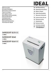 Руководство IDEAL Shredcat 8220 CC Шреддер для бумаги