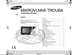 Manuál Samsung MW87Y-S Mikrovlnná trouba