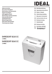 Руководство IDEAL Shredcat 8240 Шреддер для бумаги
