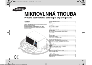 Manuál Samsung GE83H-S Mikrovlnná trouba