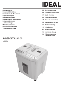 Handleiding IDEAL Shredcat 8280 CC Papiervernietiger