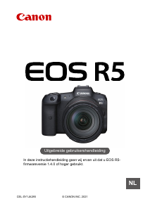 Handleiding Canon EOS R5 Digitale camera