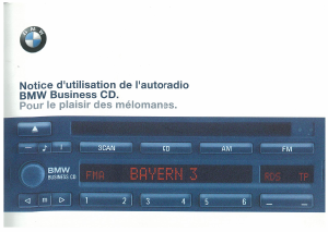 Mode d’emploi BMW Business CD Autoradio