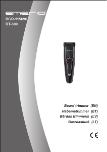 Handleiding Emerio BGR-115696 Baardtrimmer