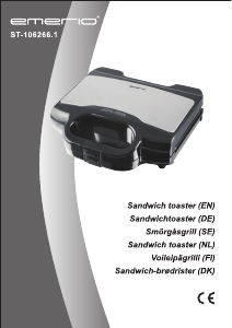 Handleiding Emerio ST-106266.1 Contactgrill