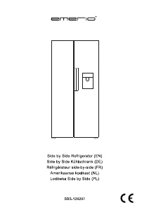 Bedienungsanleitung Emerio SBS-126287 Kühl-gefrierkombination