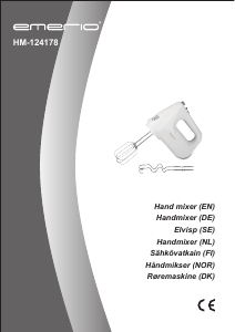 Manual Emerio HM-124178 Hand Mixer