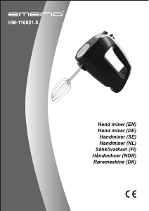 Manual Emerio HM-110921.5 Hand Mixer