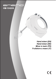 Manual Emerio HM-104209 Hand Mixer