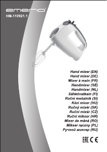 Manual Emerio HM-110921.1 Hand Mixer