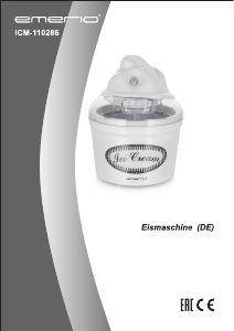 Bedienungsanleitung Emerio ICM-110286 Eismaschine