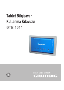 Kullanım kılavuzu Grundig GTB 1011 Tablet