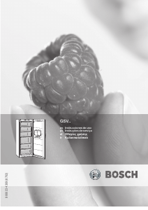 Manual de uso Bosch GSV30V31 Congelador