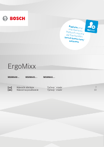 Návod Bosch MSM66110D Ponorný mixér