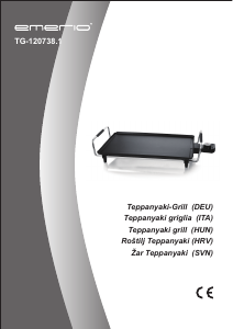 Használati útmutató Emerio TG-120738.1 Asztali grillsütő