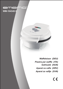 Manuale Emerio WM-104345.5 Macchina per waffle