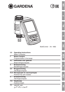 Handleiding Gardena 1862 MultiControl Besproeiingscomputer