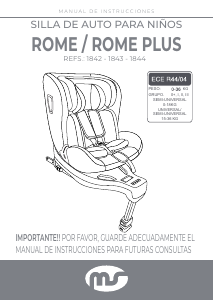 Mode d’emploi Innovaciones MS 1842 Rome Siège bébé