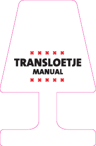 Bruksanvisning Fatboy Transloetje Lampa