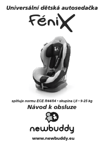 Manuál Newbuddy Fenix Autosedadlo