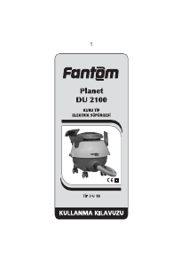 Kullanım kılavuzu Fantom DU 2100 Elektrikli süpürge