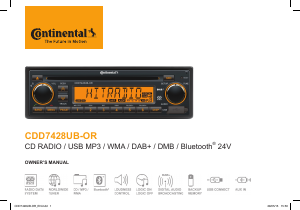 Handleiding Continental CDD7428U-OR Autoradio