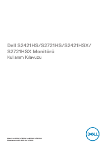 Kullanım kılavuzu Dell S2421HSX LCD ekran