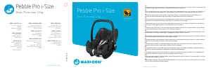 Bedienungsanleitung Maxi-Cosi Pebble Pro i-Size Autokindersitz