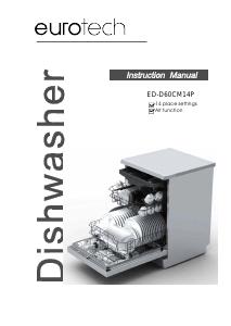 Manual Eurotech ED-D60CM 14P SS Dishwasher