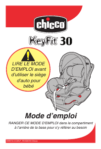 Mode d’emploi Chicco KeyFit 30 Siège bébé