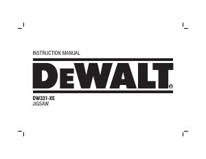 Handleiding DeWalt DW-331-XE Decoupeerzaag