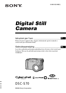 Manuale Sony Cyber-shot DSC-S70 Fotocamera digitale