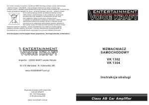 Instrukcja Voice Kraft VK 1302 Wzmacniacz samochodowy