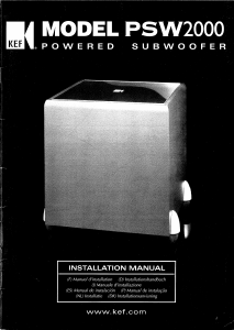 Manuale KEF PSW2000 Subwoofer