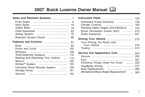 Handleiding Buick Lucerne (2007)