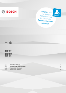 Használati útmutató Bosch NKF645GA1G Főzőlap