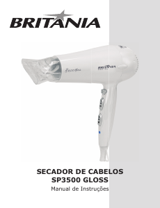 Manual Britania SP3500 Secador de cabelo